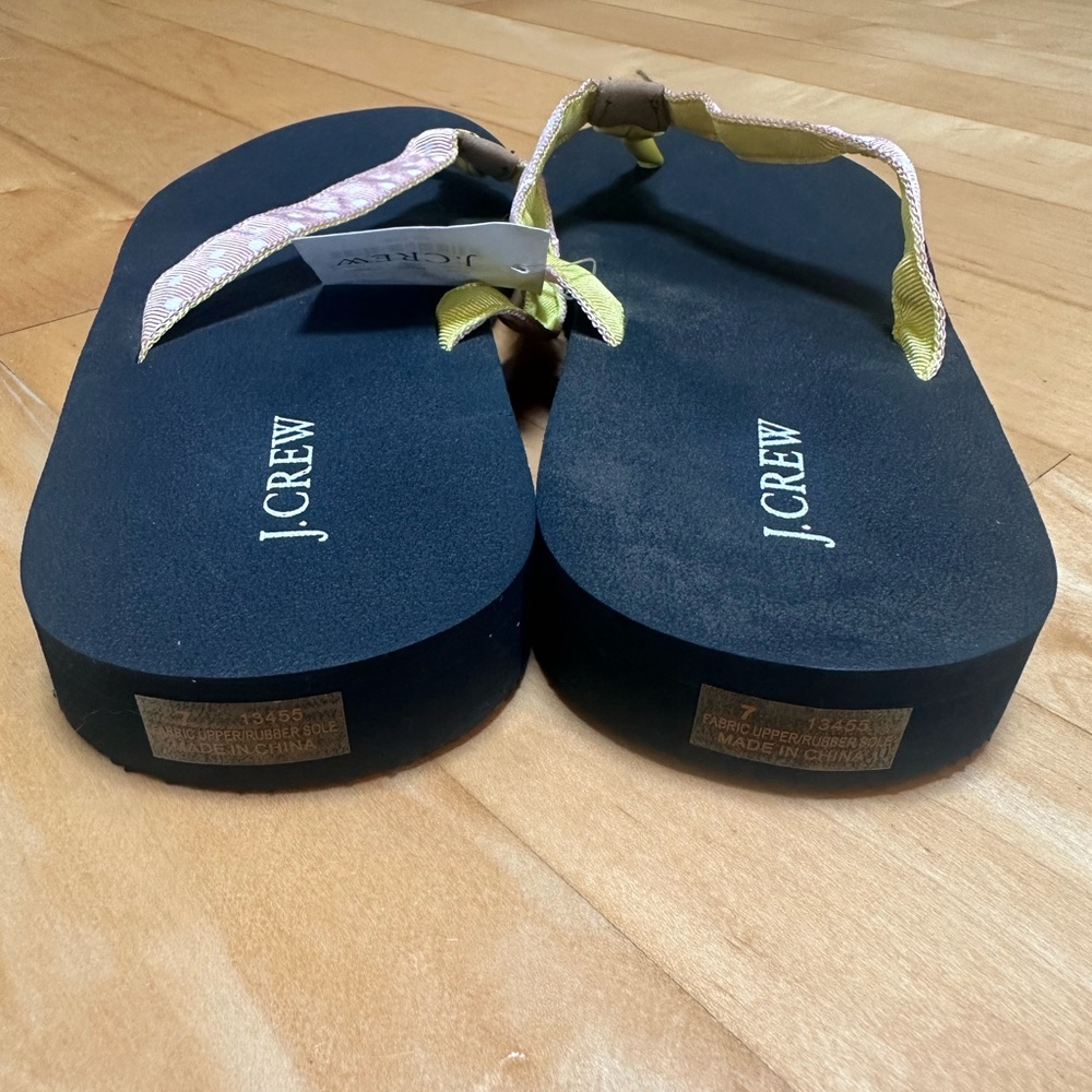 J.Crew Black and Pink Polka Dot Sandals - Picture 5 of 6